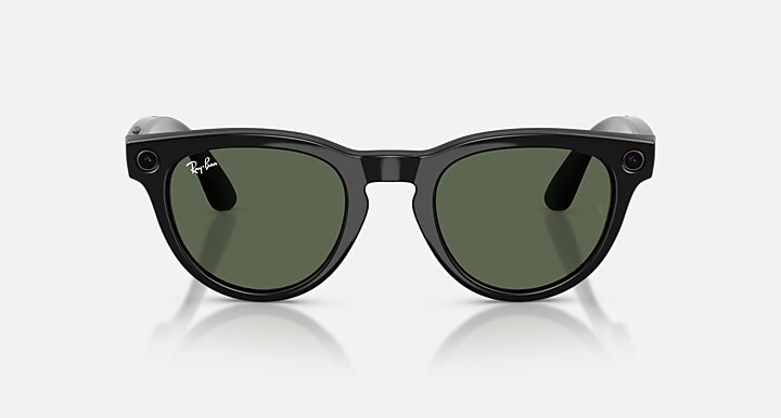 Ray-Ban Meta AI Glasses Black Frame Green Lenses