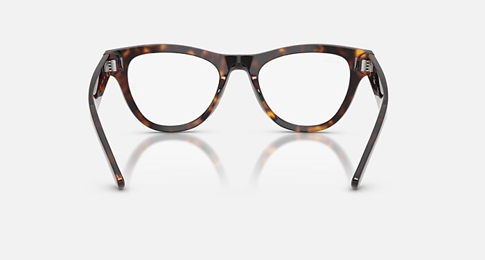 Ray-Ban Eyeglasses Woman Skyler Optics Prescription - Pink Tortoise Frame Clear Lenses 50-20 Polarized