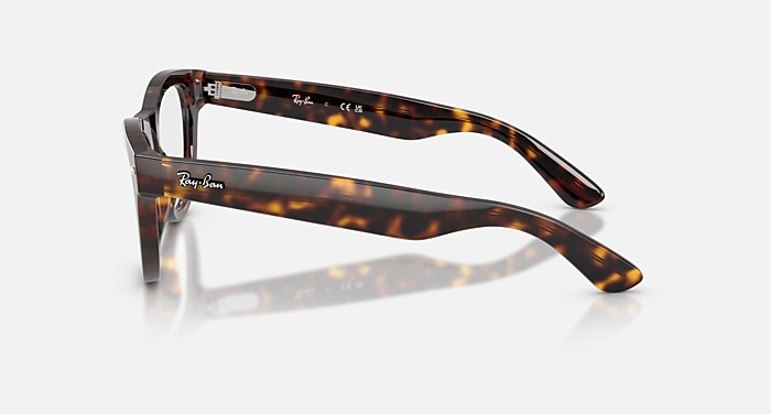 Ray-Ban Eyeglasses Woman Skyler Optics Prescription - Pink Tortoise Frame Clear Lenses 50-20 Polarized
