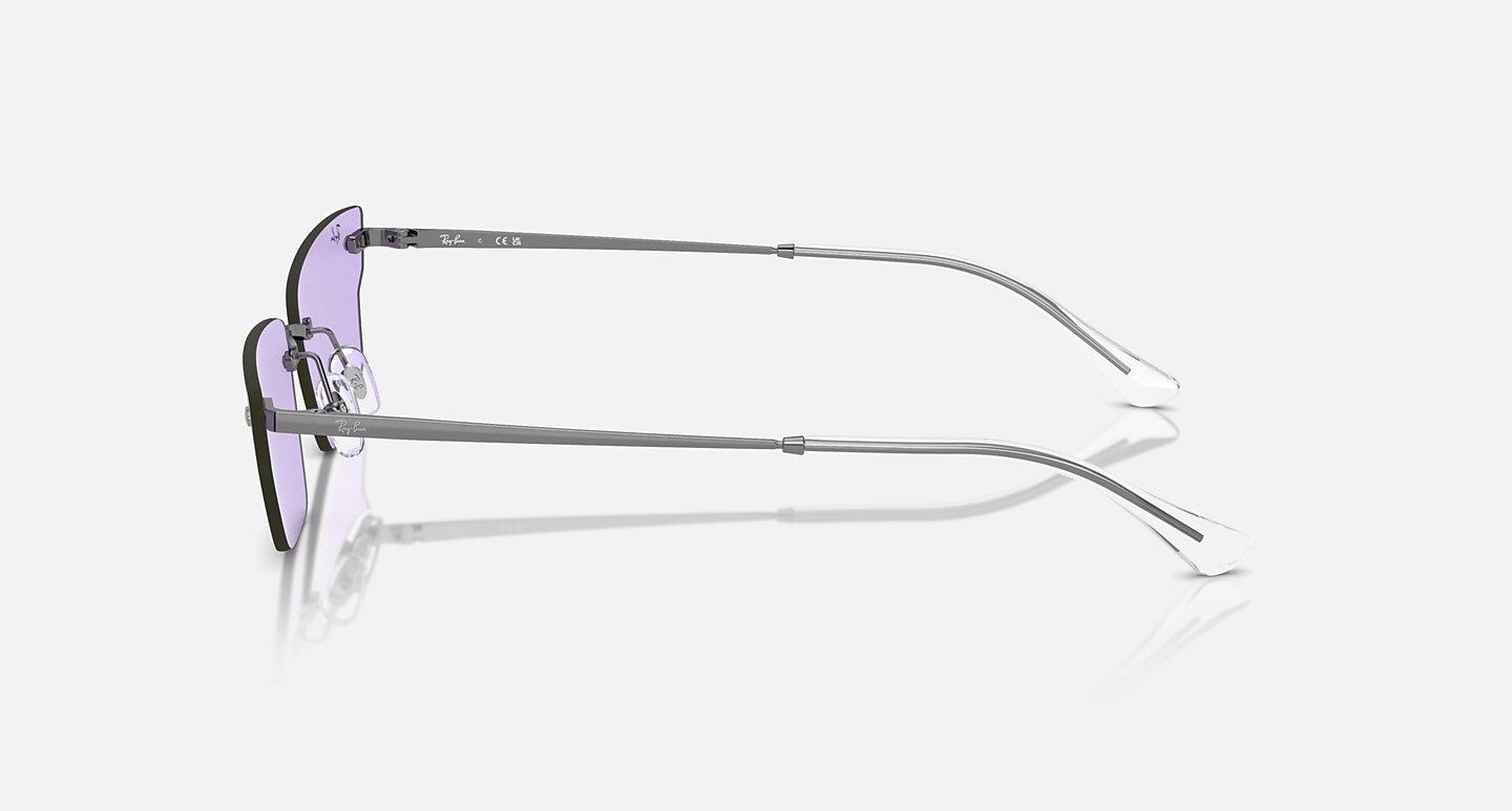 Ray-Ban Sunglasses Anh Bio-based Gunmetal Frame Violet Lenses