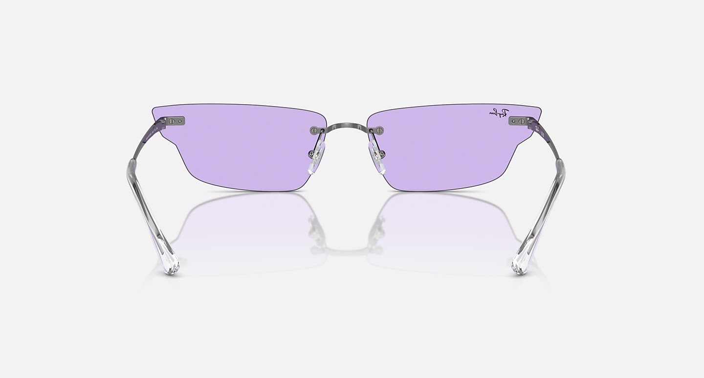 Ray-Ban Sunglasses Anh Bio-based Gunmetal Frame Violet Lenses