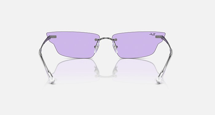 ANH BIO-BASED Sunglasses in Gunmetal and Violet - RB3731  display picture 3