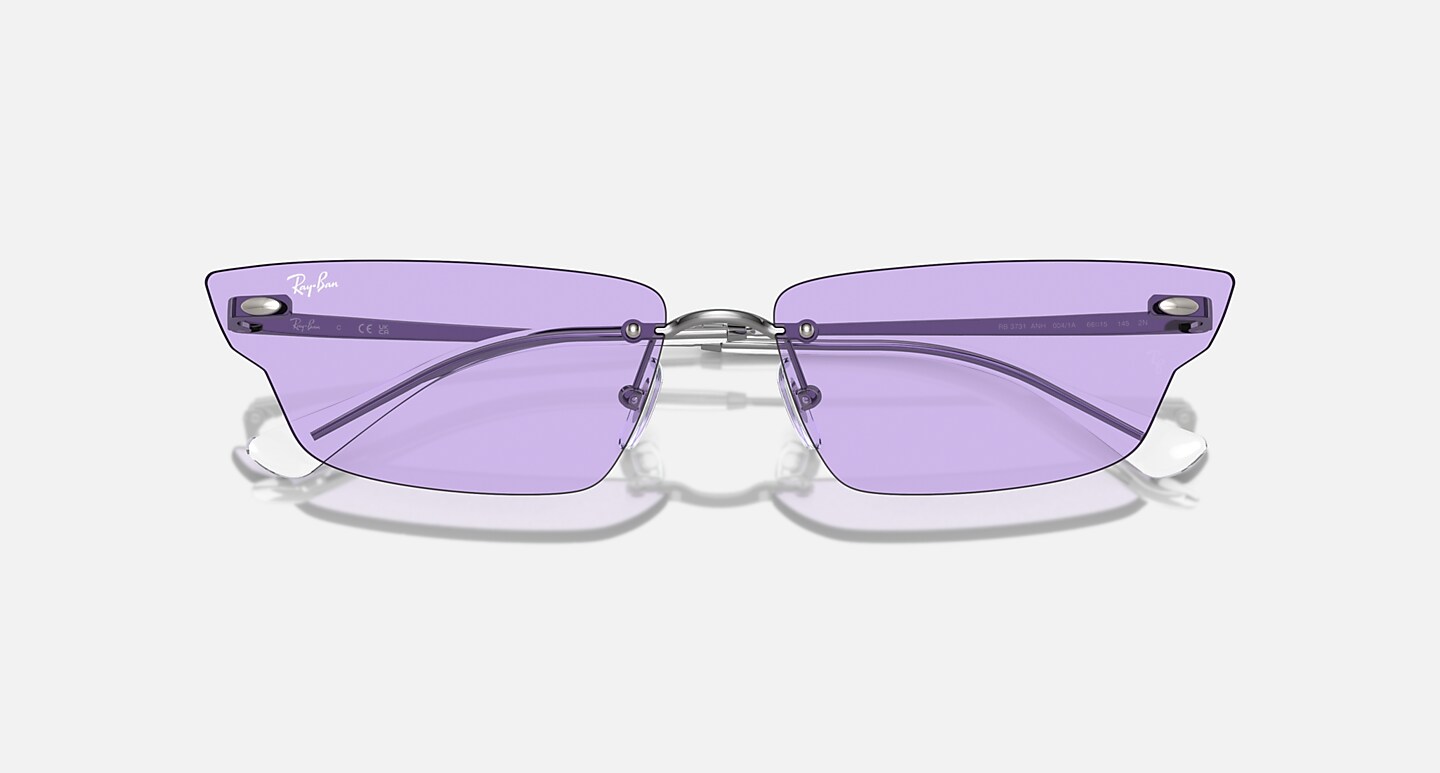 Ray-Ban Sunglasses Anh Bio-based Gunmetal Frame Violet Lenses