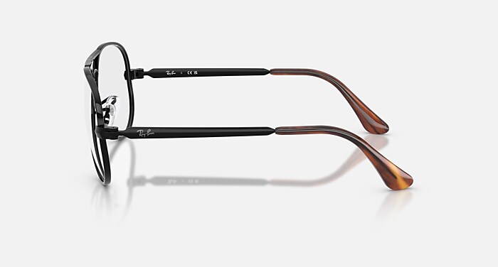 Ray-Ban Aviator Max Optics Optical Black Frame Clear Lenses Polarized 58-16