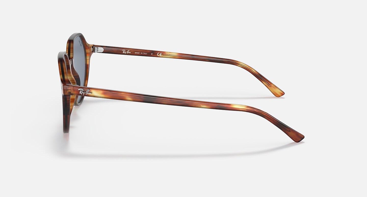 Ray-Ban Sunglasses Unisex Thalia - Tortoise Frame Blue Lenses 53-18