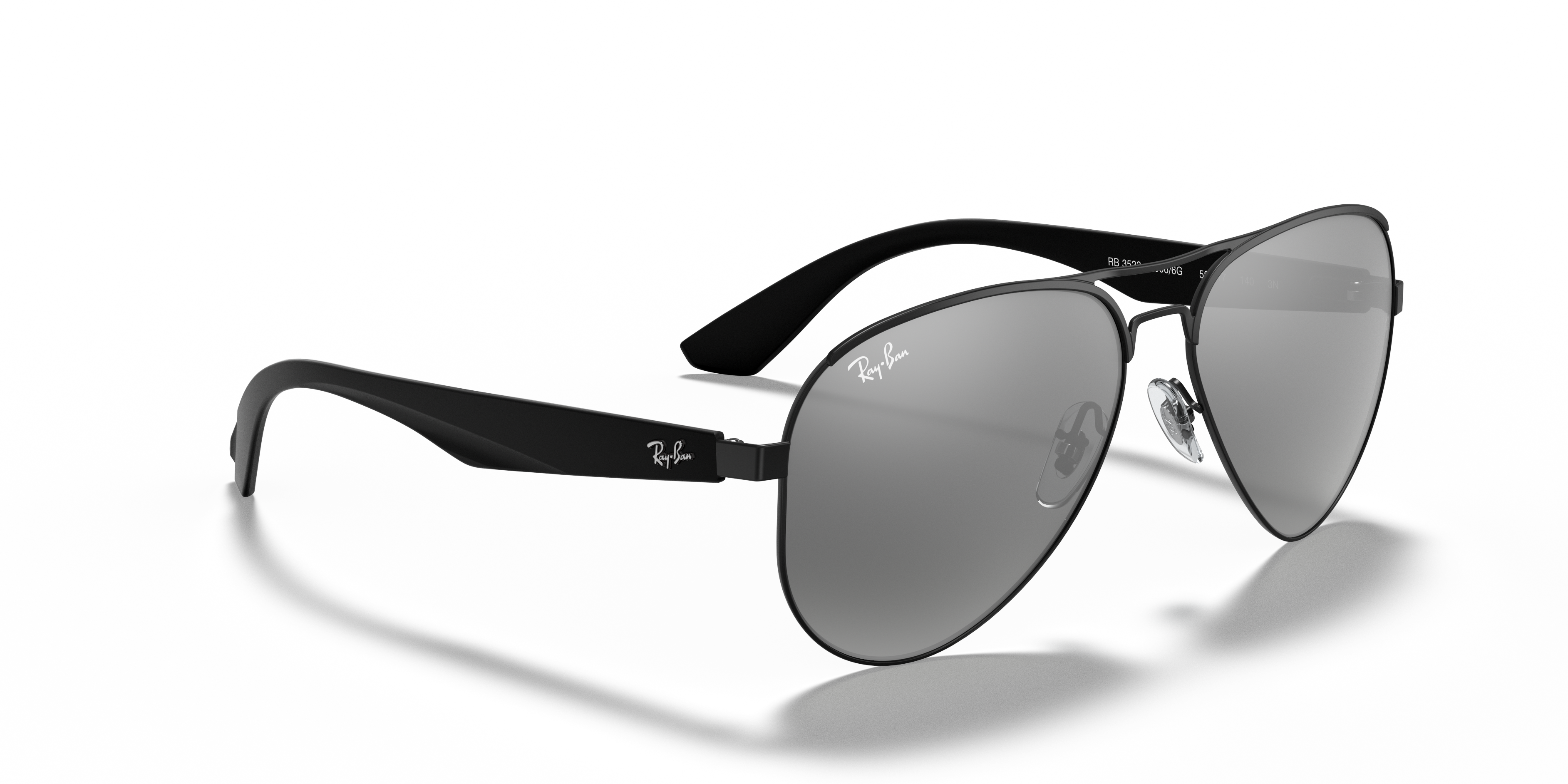 RB3523 Sunglasses in Black and Grey Mirror Silver - RB3523 RB3523 Sunglasses in Black and Grey Mirror Silver - RB3523