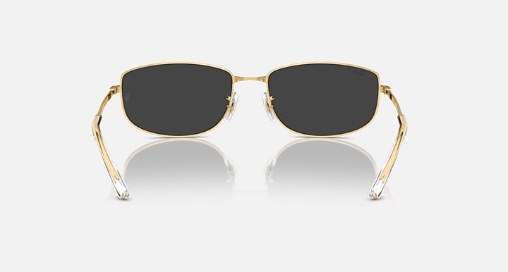 Ray-Ban Sunglasses Unisex Rb3732 - Gold Frame Black Lenses Polarized 56-18