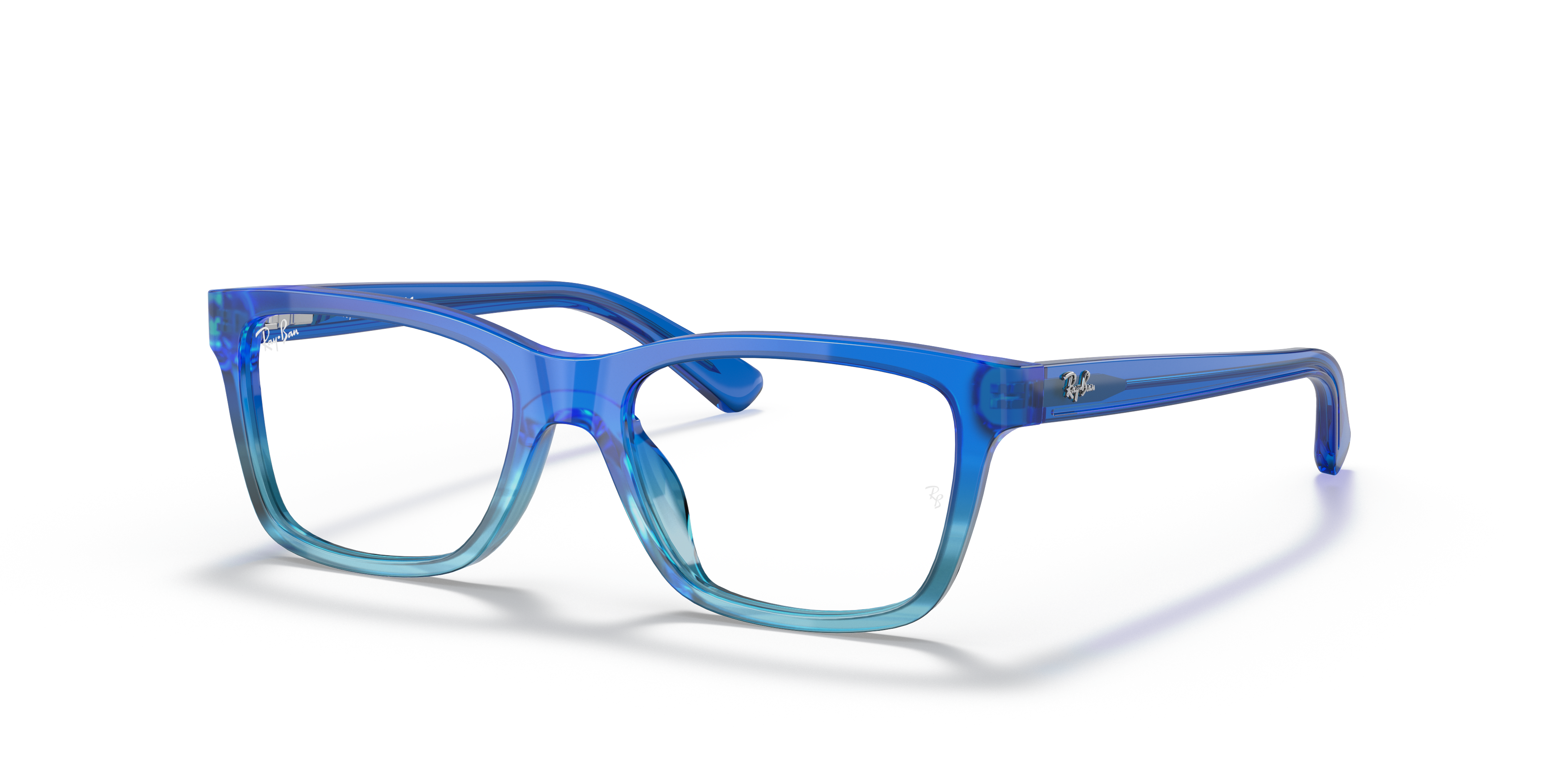 RB1536 OPTICS KIDS Polished Blue Gradient Frame Clear Lenses 48-16