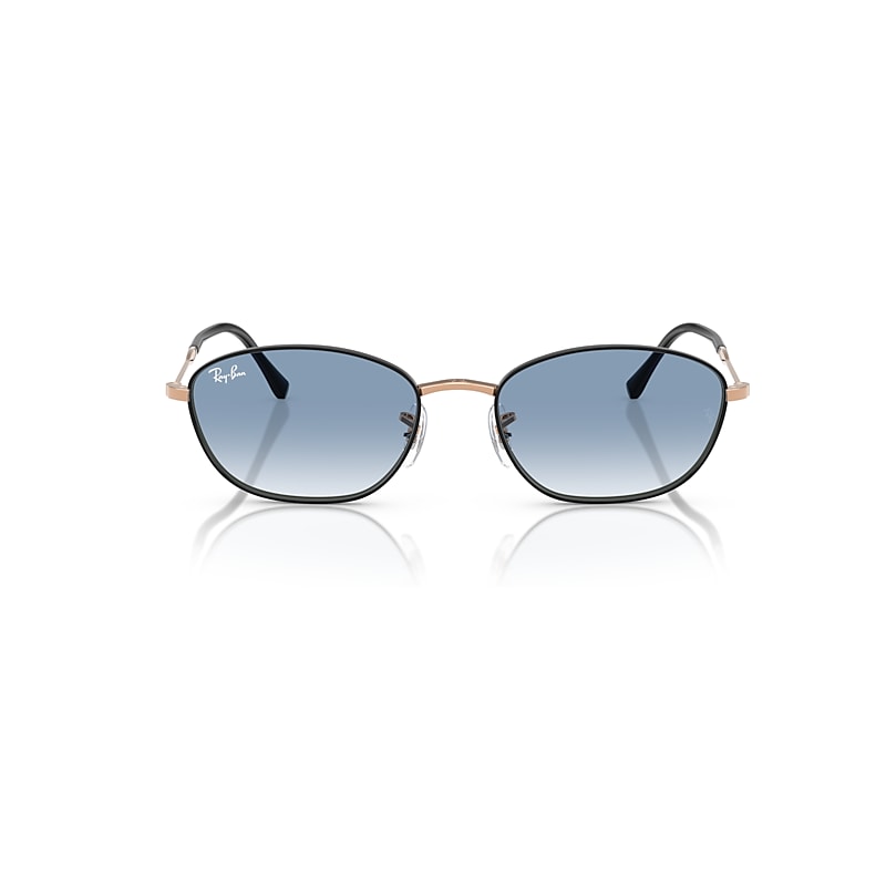 Ray Ban Ray-ban 58mm Irregular Oval Sunglasses In Rose Gold