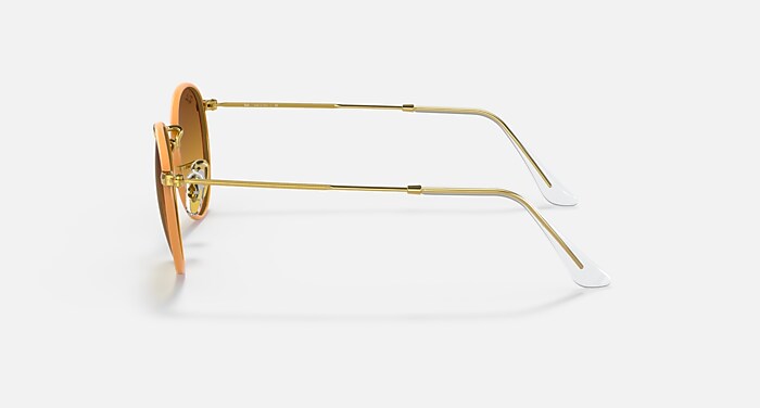 ROUND METAL FULL COLOR LEGEND Sunglasses in Yellow and