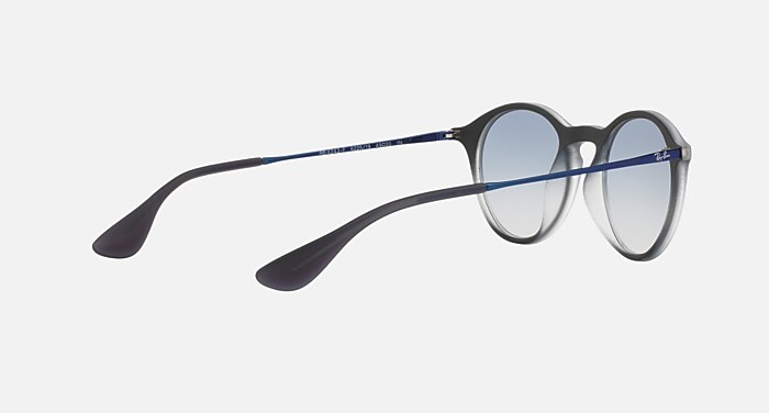 Blue Sunglasses in Clear Gradient Light Blue and RB4243F