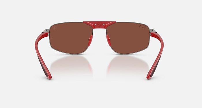 Ray-Ban Sunglasses Unisex Rb3776m Scuderia Ferrari Collection - Red Frame Red Lenses 58-18