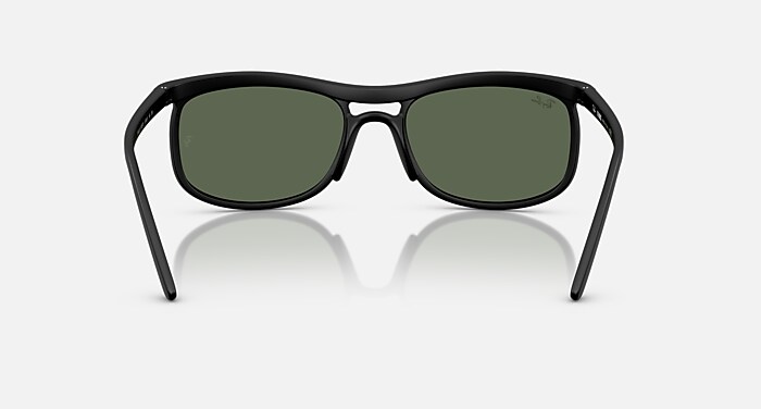 Ray-Ban ORB4452 サングラス サテンブラック RB4452 LITEFORCE Sunglasses in Sand Black and Dark Green
