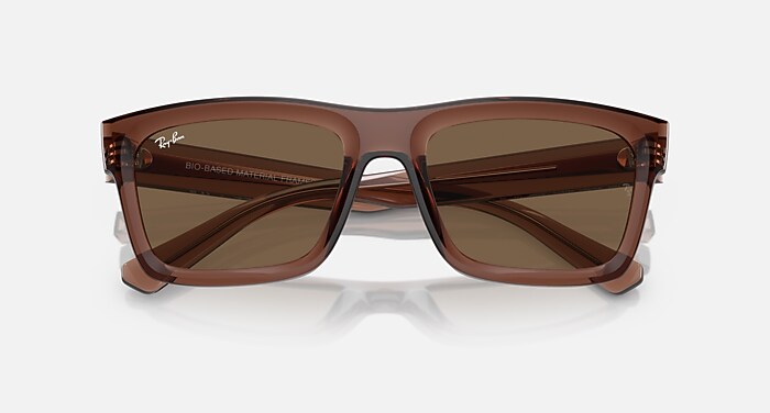 WARREN BIO-BASED Sunglasses in Transparent Brown and Dark Brown