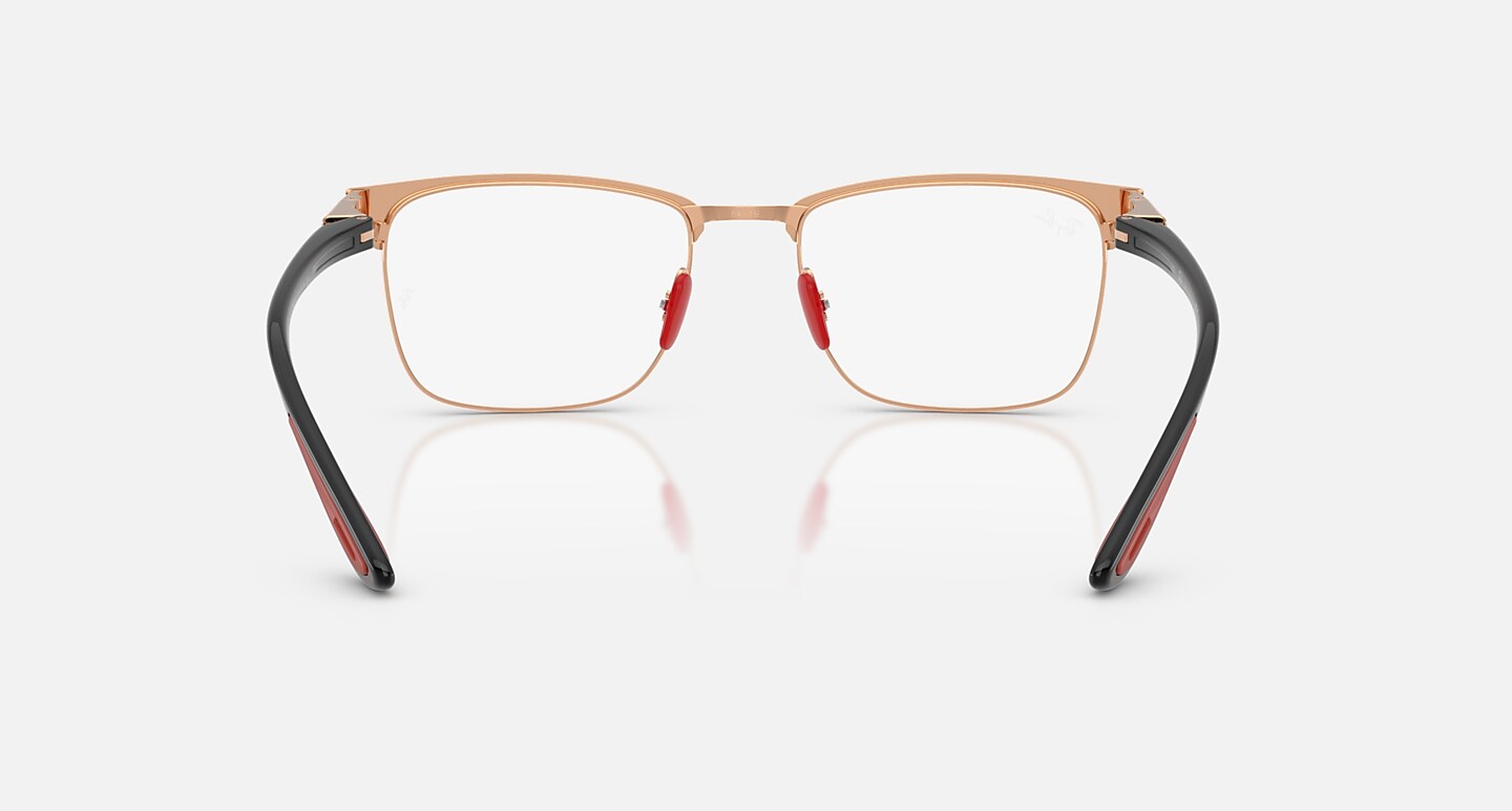 Ray-Ban Eyeglasses Unisex Rb6621m Optics Scuderia Ferrari Collection Prescription - Black Frame Clear Lenses 54-19 Polarized