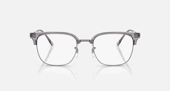 Ray-Ban Eyeglasses Unisex New Clubmaster Optics Prescription - Rose Gold Frame Demo Lens Lenses 53-20 Polarized