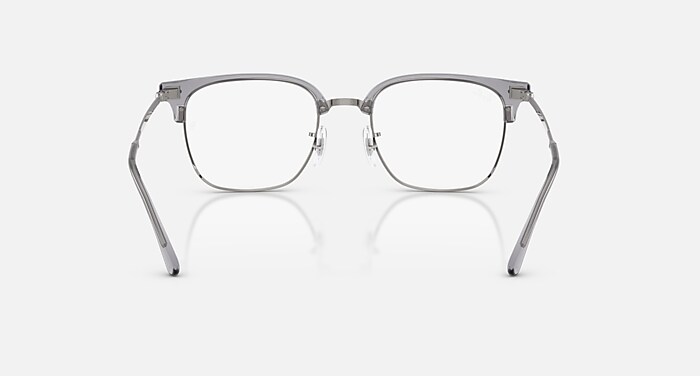 Ray-Ban Eyeglasses Unisex New Clubmaster Optics Prescription - Rose Gold Frame Demo Lens Lenses 53-20 Polarized