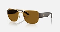 Ray-Ban Sunglasses Unisex Rb3756 - Sand Green Frame Green Lenses 59-18