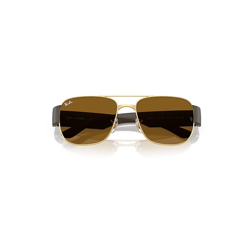 RAY BAN RB3756 SONNENBRILLEN SAND BRAUN FASSUNG BRAUN GLAS 56-18