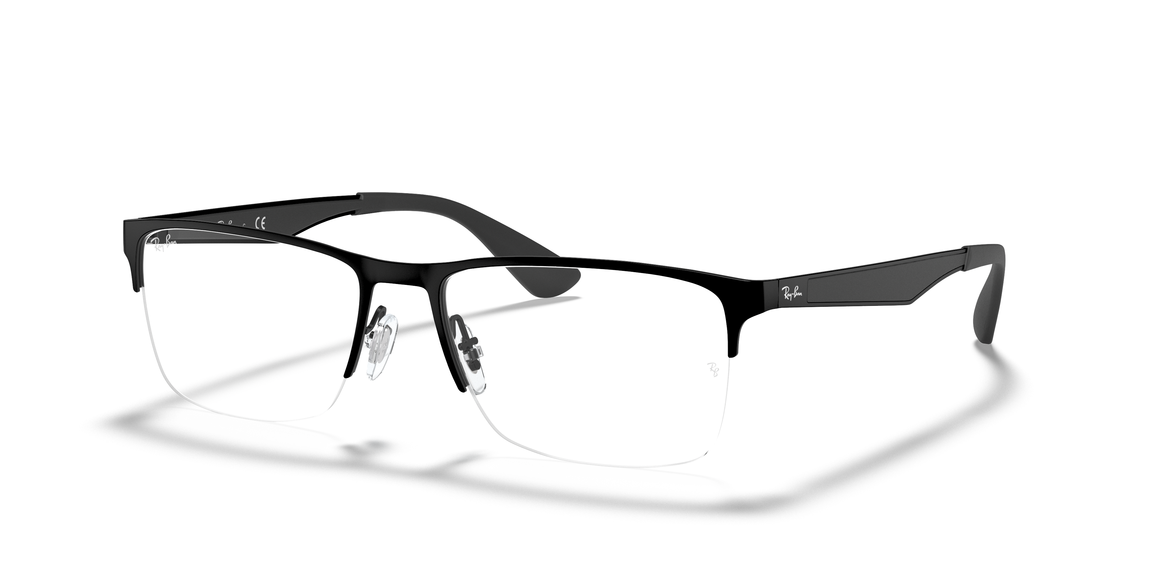RB6335 OPTICS Matte Black Frame Clear Lenses 54-17