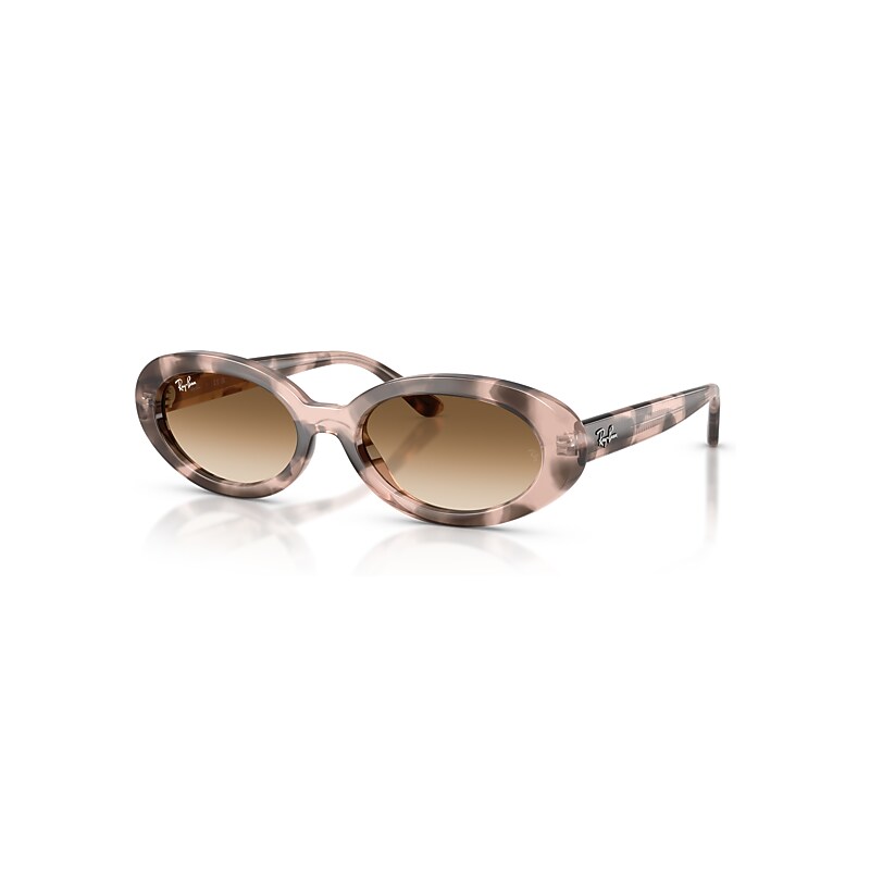 Ray-Ban Sunglasses Women's  - Opal Pink Havana Frame Brown Lenses 54-19, RB2223