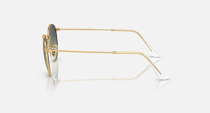 レイバン メタルサングラス Ray-Ban RB3447 ゴールド グリーン レイバン公式ストア】 Ray-Ban® ROUND METAL サングラス