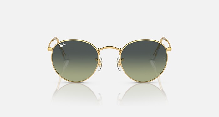 ROUND METAL Sunglasses in Arista Gold and Green Vintage  display picture 1