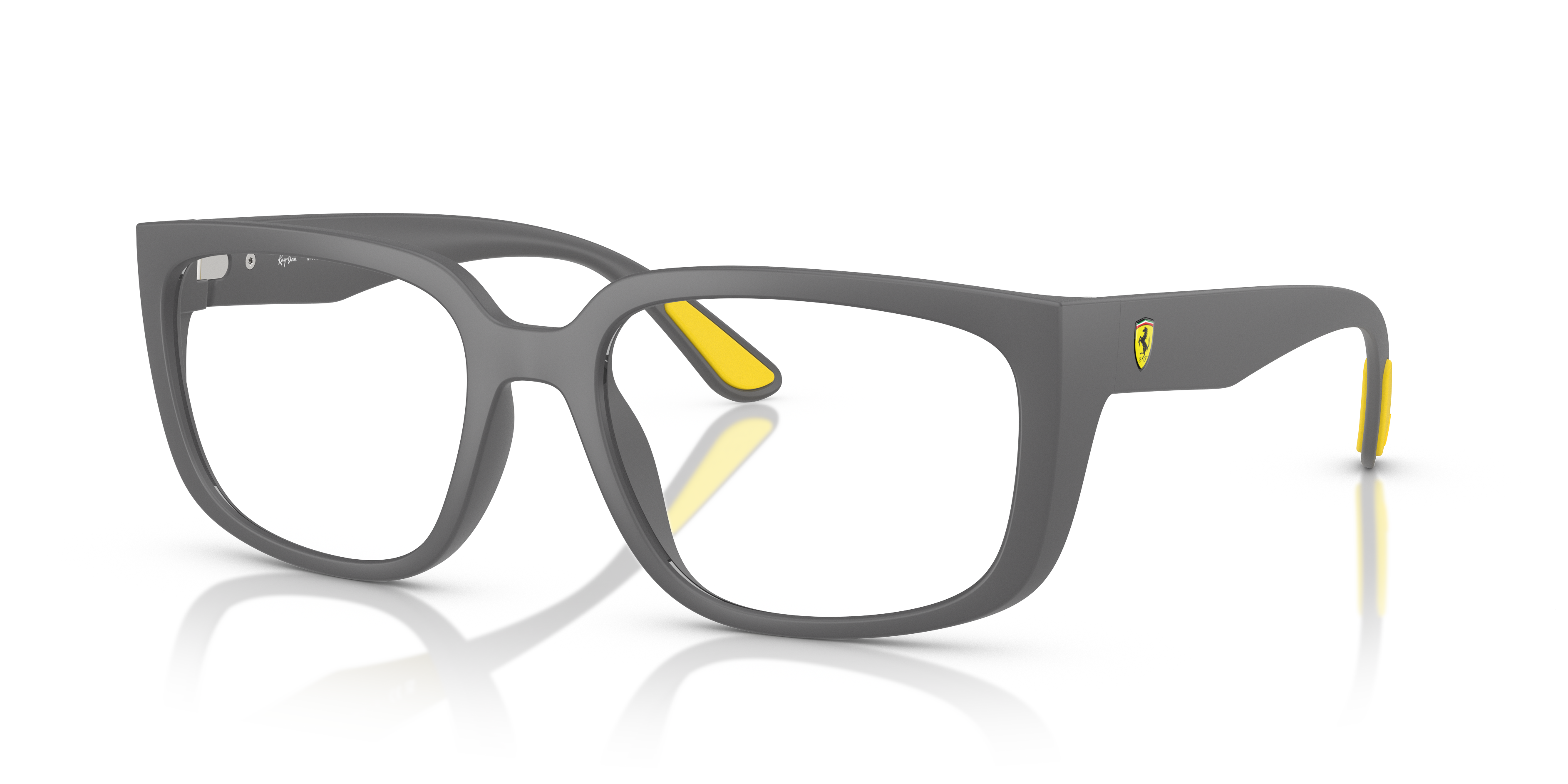 Ray-Ban Sehbrillen Rb4443vm Optics Scuderia Ferrari Collection Rezept Polarisiert - Matt Grau Rahmen Klar Glas 55-19