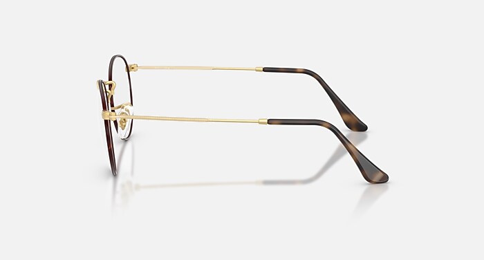 ROUND METAL OPTICS Eyeglasses with Matte Havana On Matte Arista