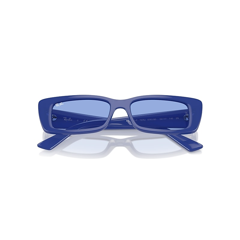 Ray-Ban Teru Bio-based Sunglasses Electric Blue Frame Blue Lenses 54-17