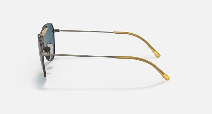 RB8064 TITANIUM Sunglasses in Grey and Polarized Blue