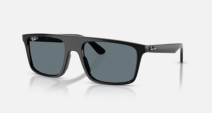 RB2222 Sunglasses in Black and Dark Blue Polarized RB2222 Ray