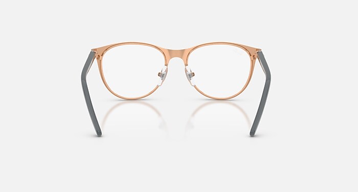 RB9552V OPTICS KIDS Eyeglasses with Grey On Rose Gold Frame