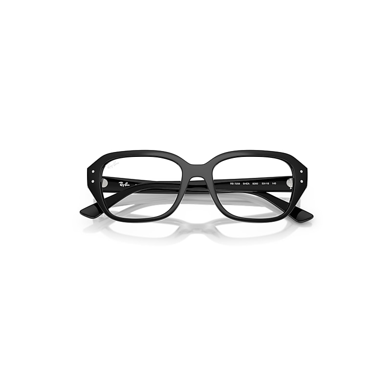 Ray Ban Shea Optics Bio-based Eyeglasses Black Frame Clear Lenses Polarized 53-18 In Black