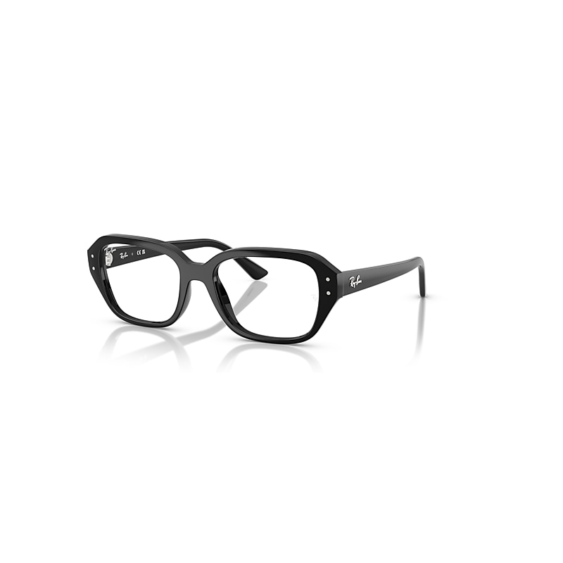 Ray Ban Shea Optics Bio-based  Schwarz Fassung Klar Glas Polarisiert 51-18 In Schwarz