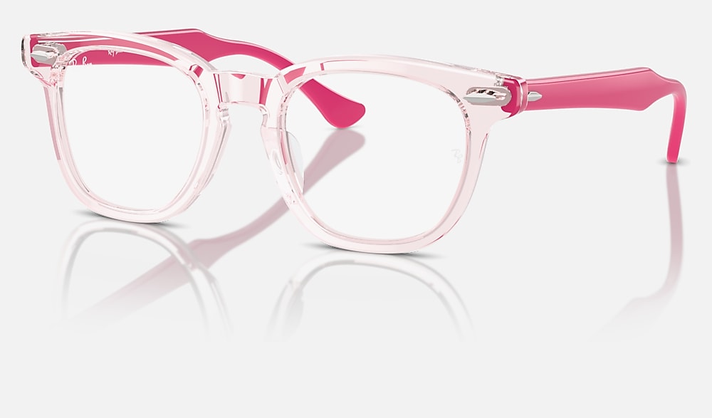 RB9098V OPTICS KIDS Eyeglasses with Transparent Pink Frame
