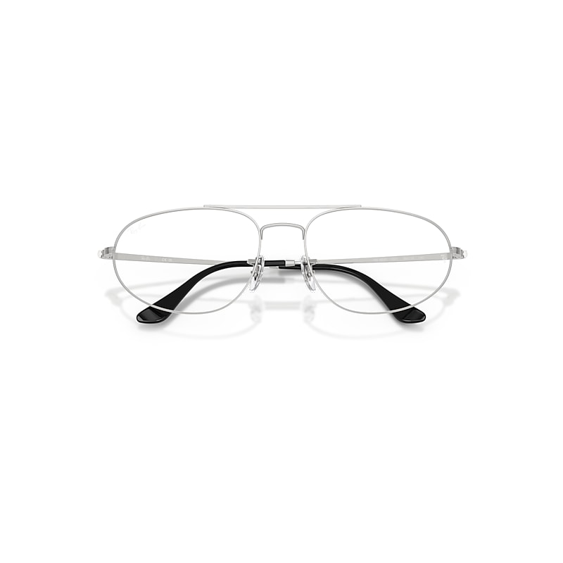 Ray Ban Explorer Iv Optics Eyeglasses Silver Frame Clear Lenses Polarized 60-18 In Silver