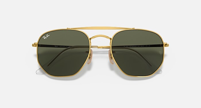 Ray-Ban Sunglasses Marshal Gold Frame Green Lenses