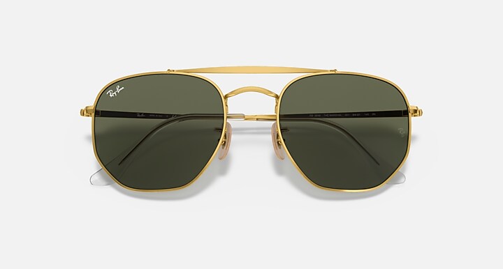 Ray-Ban Sunglasses Marshal Gold Frame Green Lenses