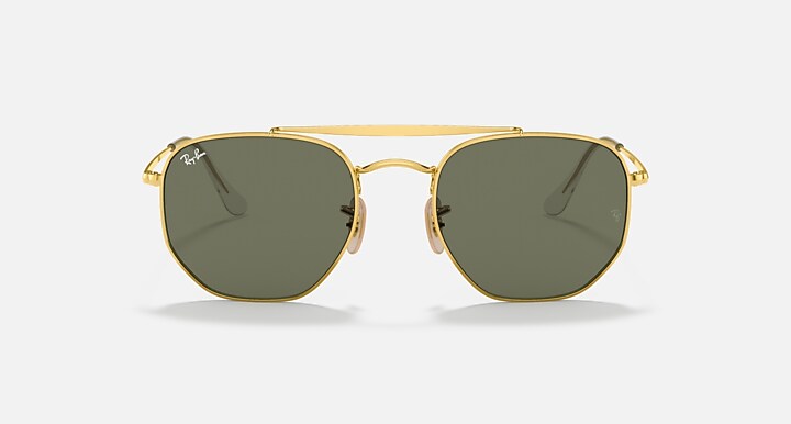 Ray-Ban Sunglasses Marshal Gold Frame Green Lenses