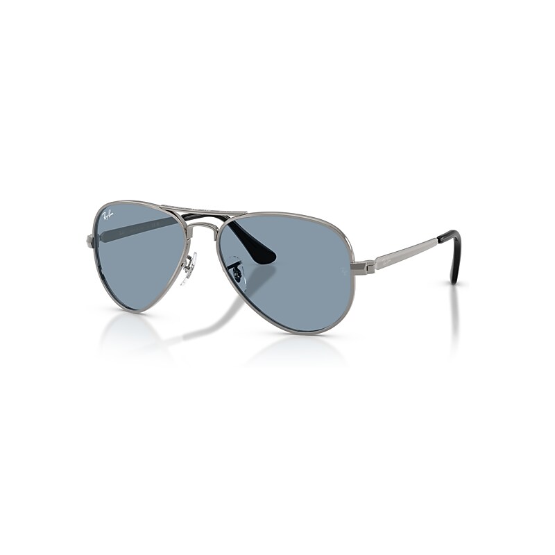 Ray-Ban Sunglasses Unisex Aviator Max Summer Capsule - Gunmetal Frame Blue Lenses 58-16