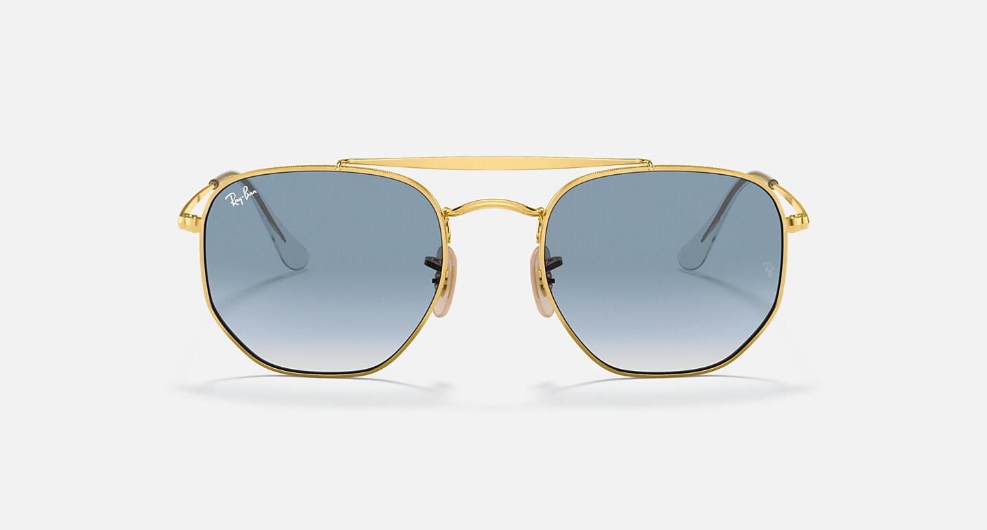 Ray-Ban Sunglasses Marshal Gold Frame Green Lenses