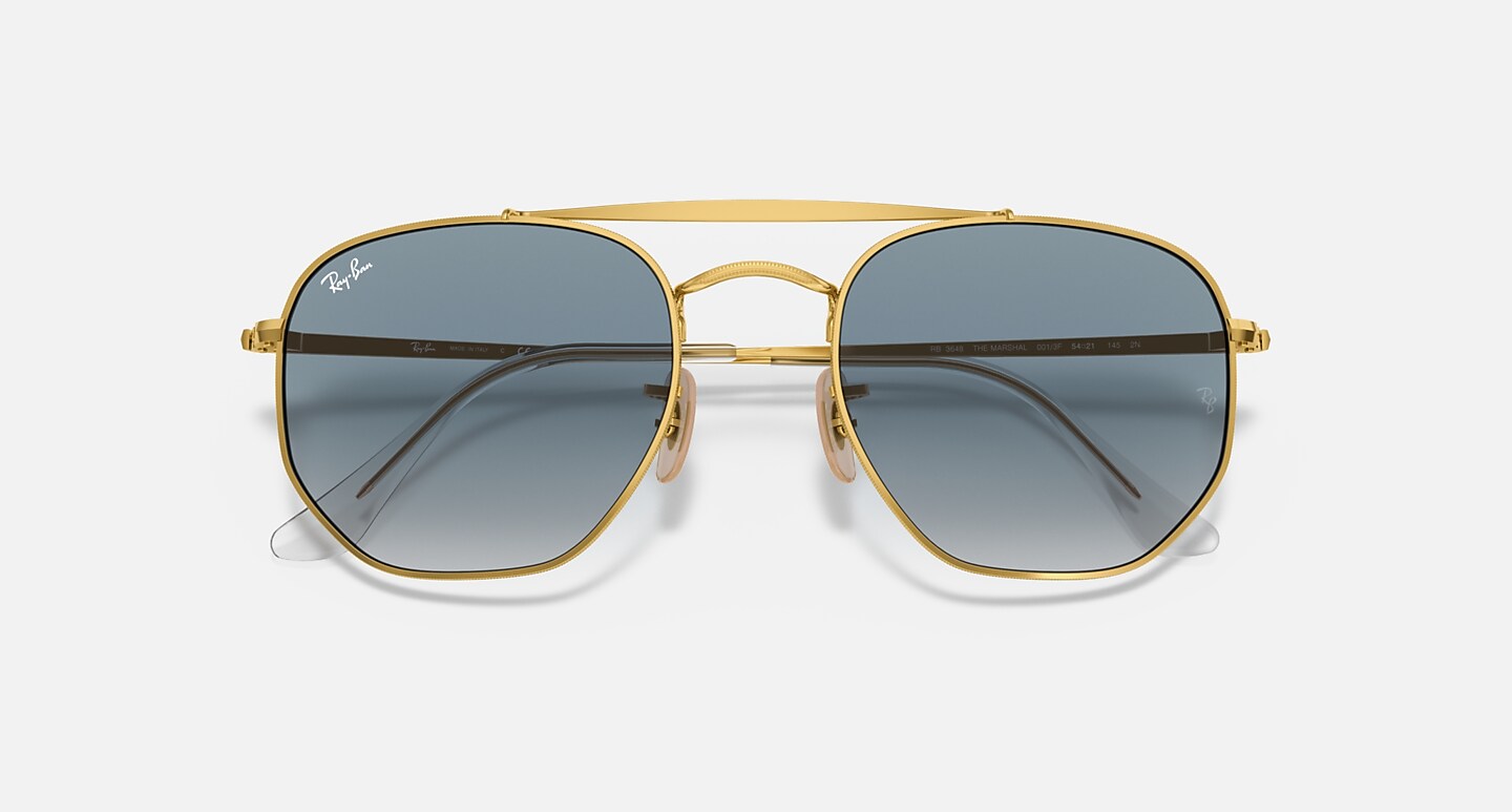 Ray-Ban Sunglasses Marshal Gold Frame Green Lenses