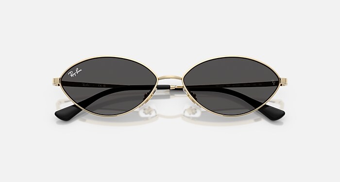ふるさと納税 and Gold Pale in Sunglasses BIO-BASED KAI Dark RB3757 - Grey 小物