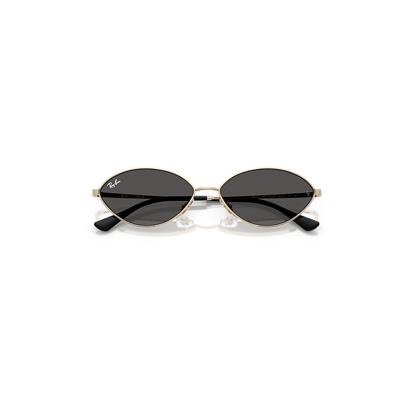 Ray Ban Kai Bio-based Sunglasses Pale Gold Frame Grey Lenses 59-15 In Pale Gold