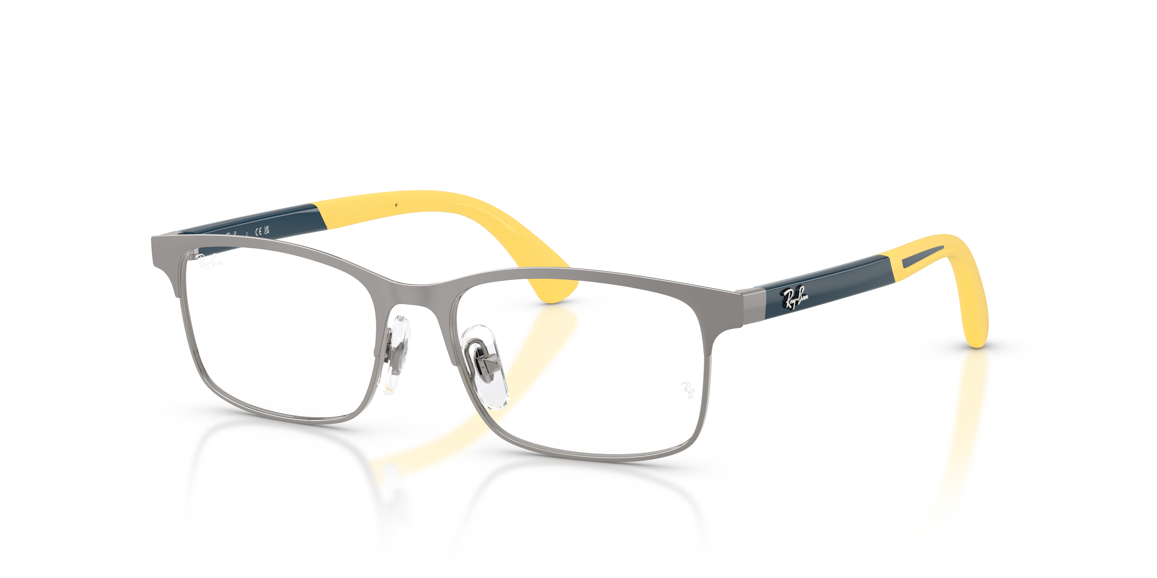 RB1061 OPTICS KIDS BIO-BASED Matte Matte Gunmetal On Gunmetal Frame Clear Lenses 46-15