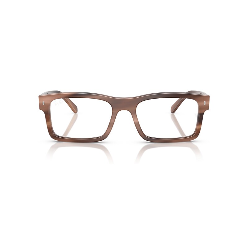 Ray Ban Rb5435 Optics Eyeglasses Havana Brown Frame Clear Lenses Polarized 56-19 In Havana Brown