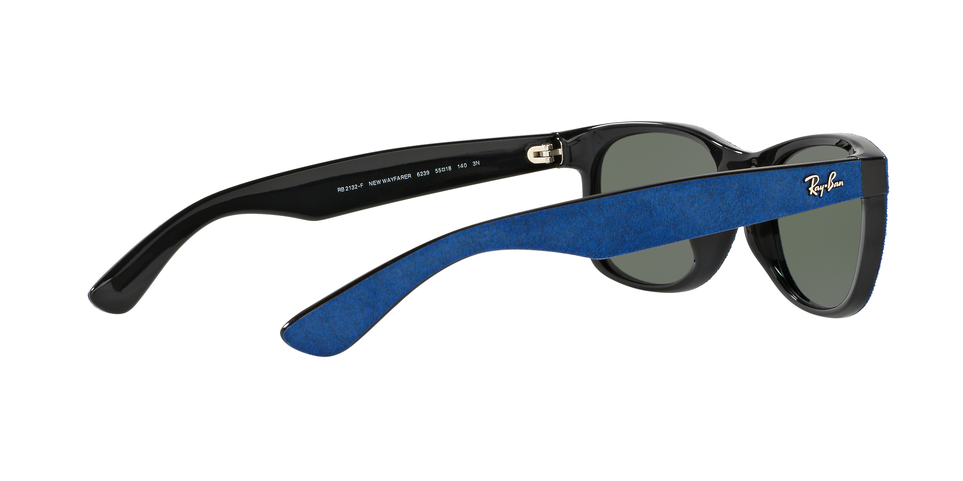 NEW WAYFARER WITH ALCANTARA® Sunglasses in Blue and G-15 Green - RB2132F |  Ray-Ban®