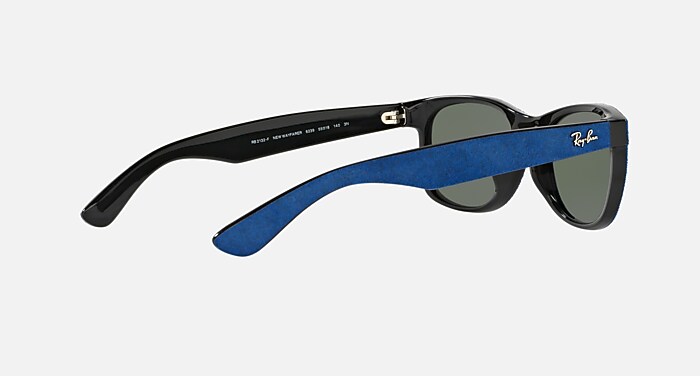 NEW WAYFARER WITH ALCANTARA® Sunglasses in Blue and G-15 Green