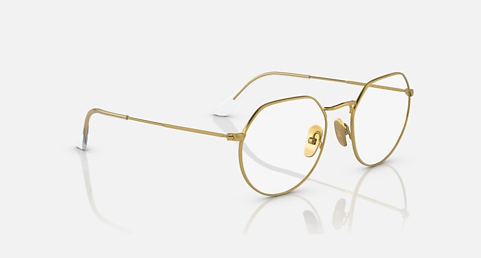 JACK TITANIUM OPTICS Eyeglasses with Gold Frame - RB8165V | Ray
